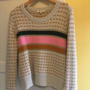 MADEWELL Striped Barfield Sweater Medium